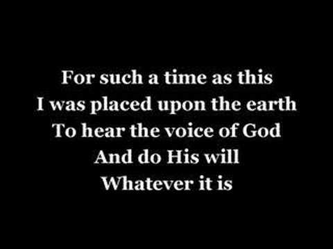 for such a time as this