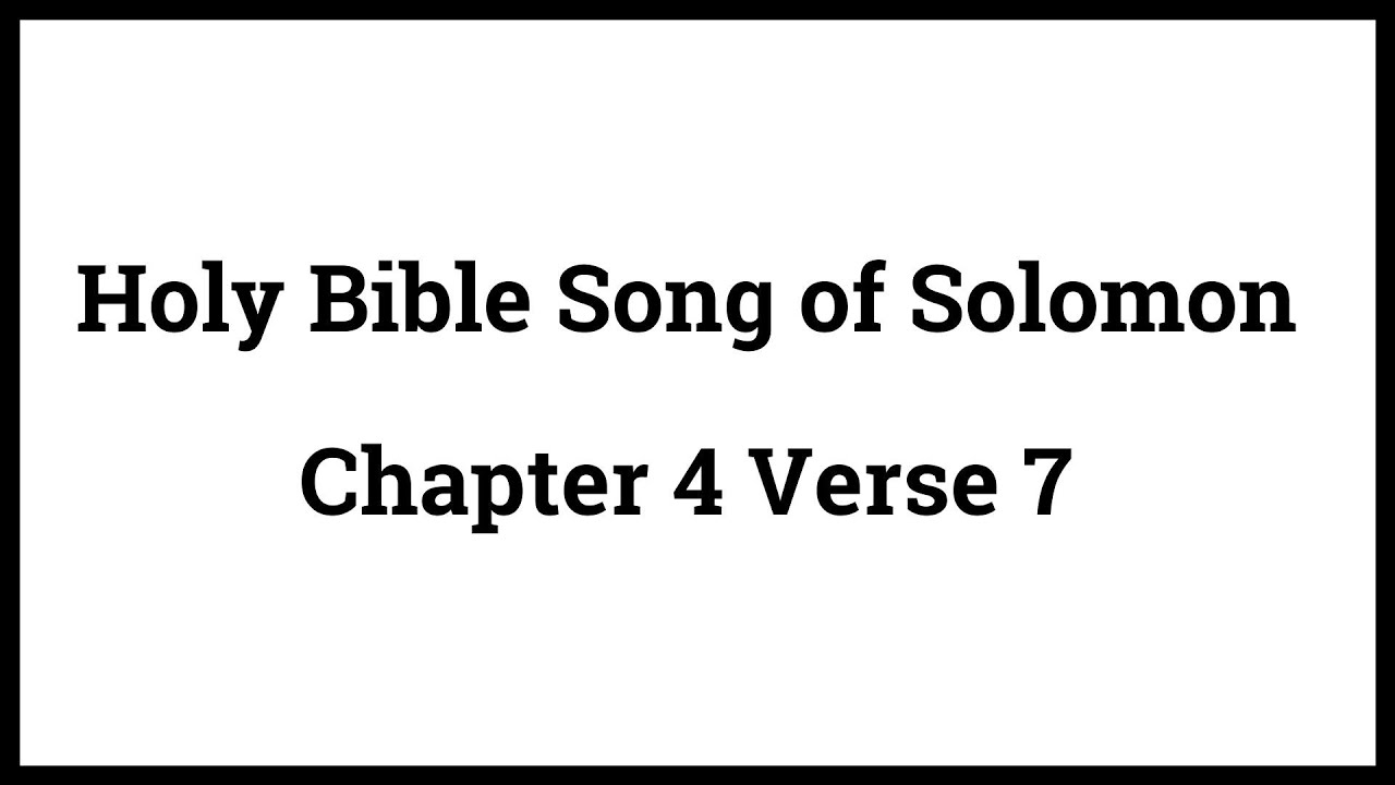 song of songs 4 7