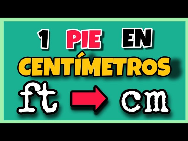 altura en pies