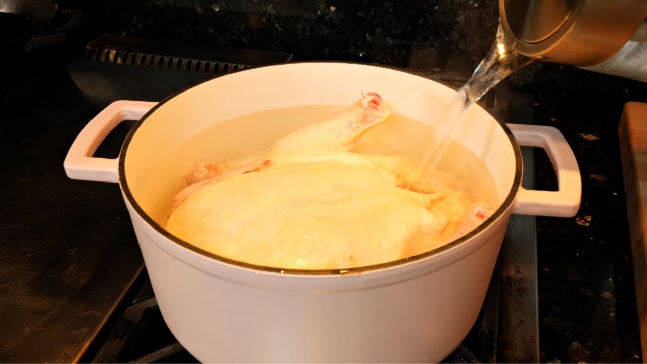 boiled chicken