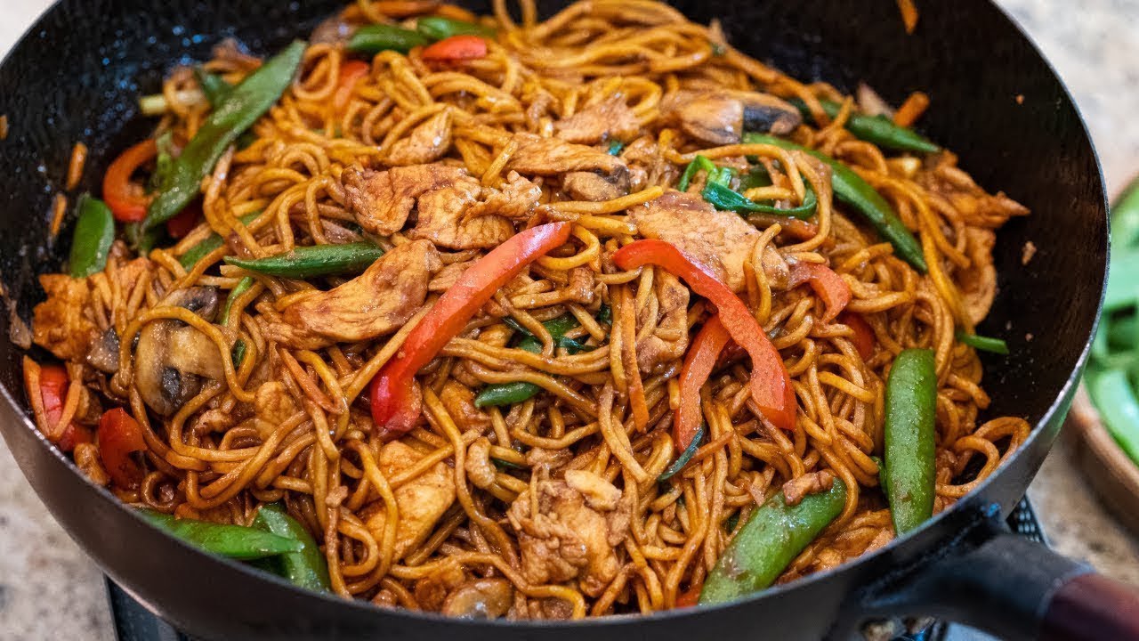 chicken lo mein