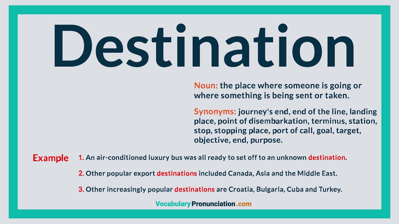 destination synonym