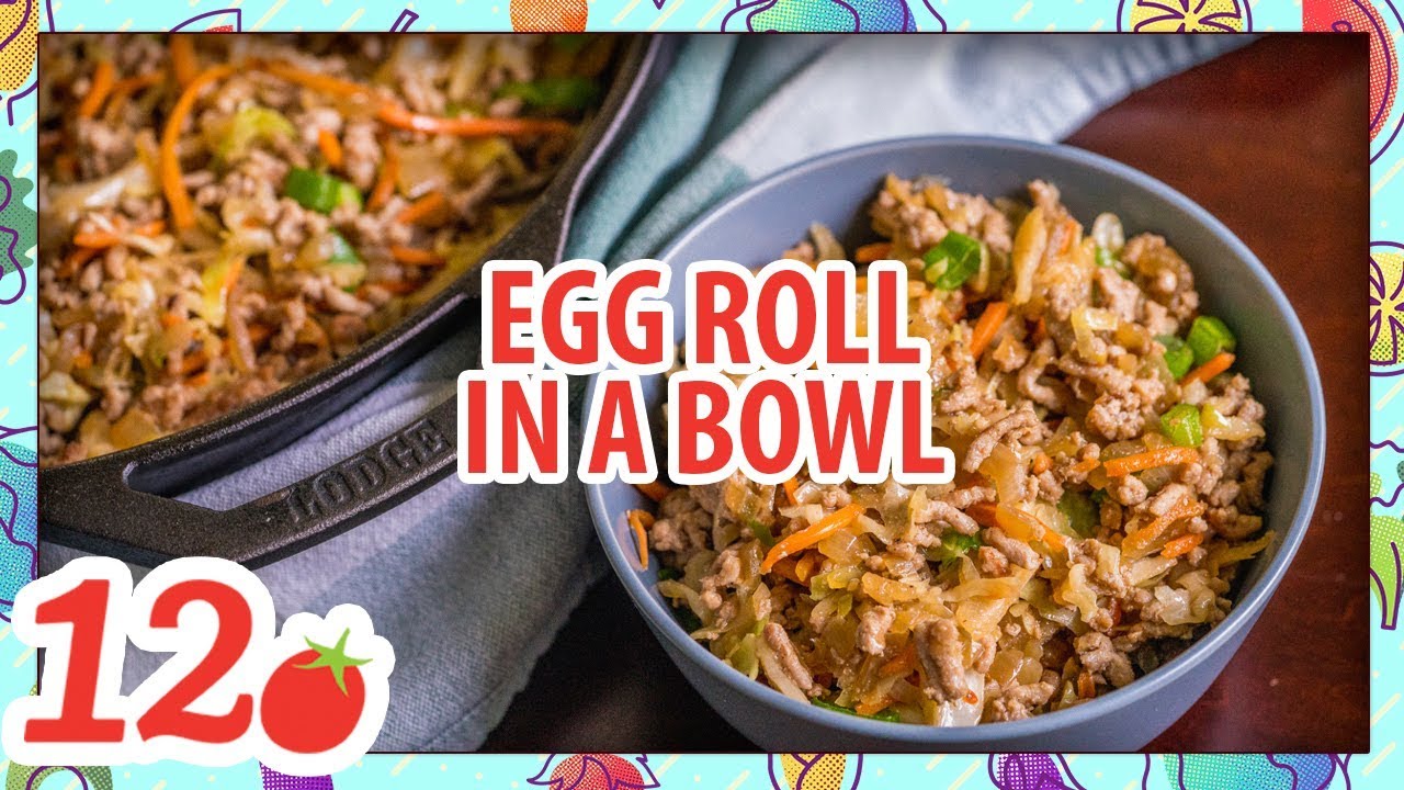 egg roll in a bowl