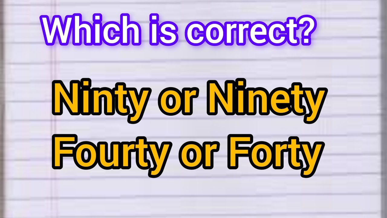 fourty vs forty