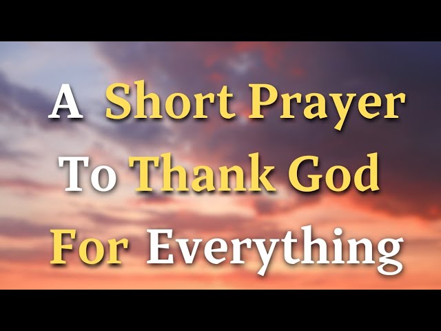 sunday prayer