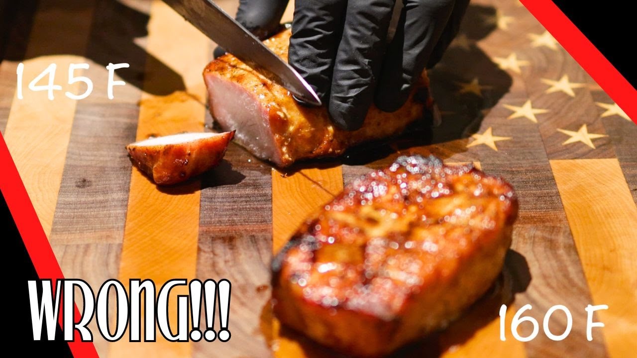 temp for pork chops