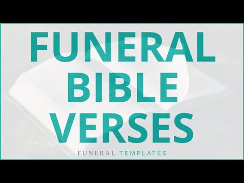 uplifting bible verses for funerals