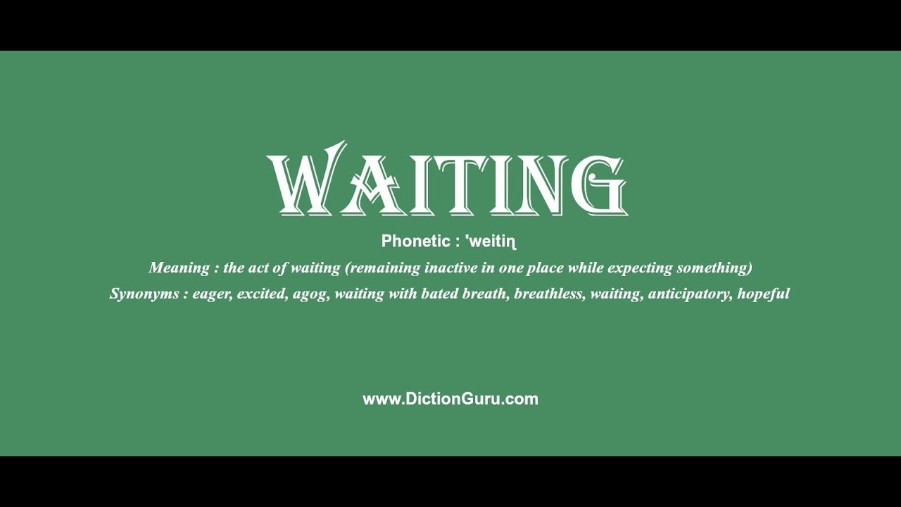 waiting synonym
