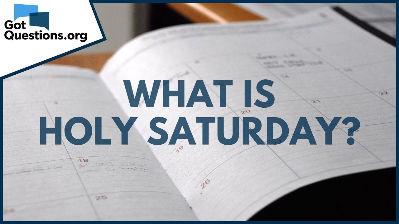 what is the saturday before easter called