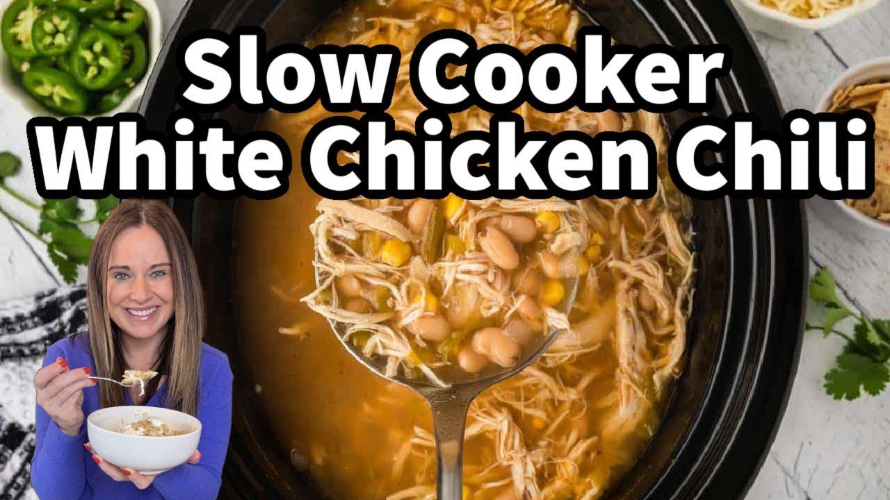white chicken chili crockpot
