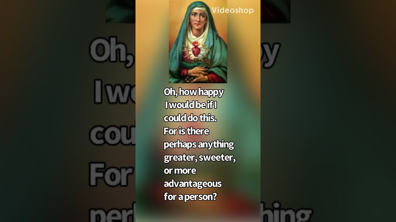 prayer to our lady of sorrows by st bonaventure