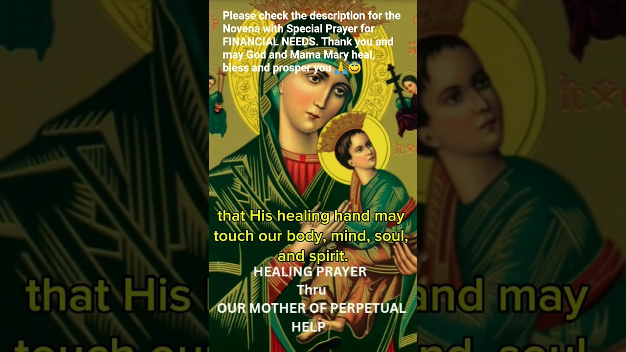 prayer for the sick mother of perpetual help