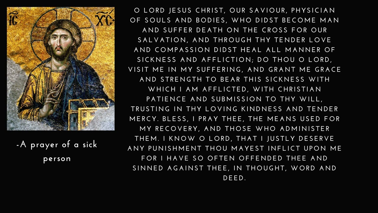 prayer for the sick orthodox