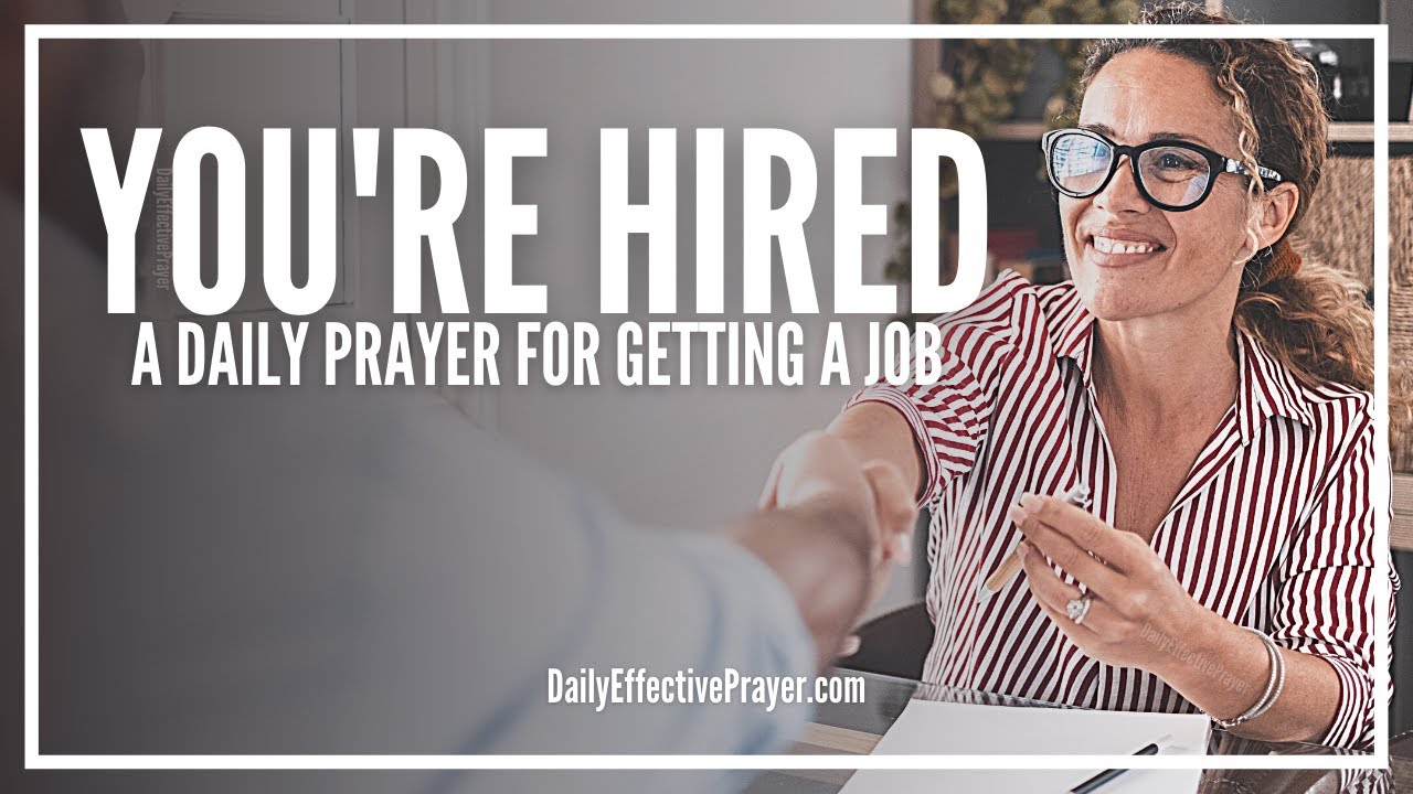 how to pray to god for a good job