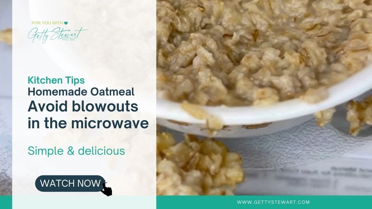 how to keep oatmeal from boiling over in the microwave