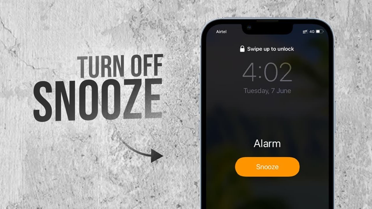 how to turn off snooze on iphone