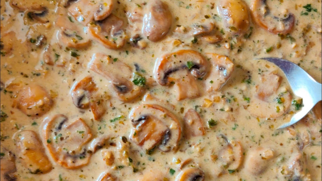 mushroom cream sauce recipe
