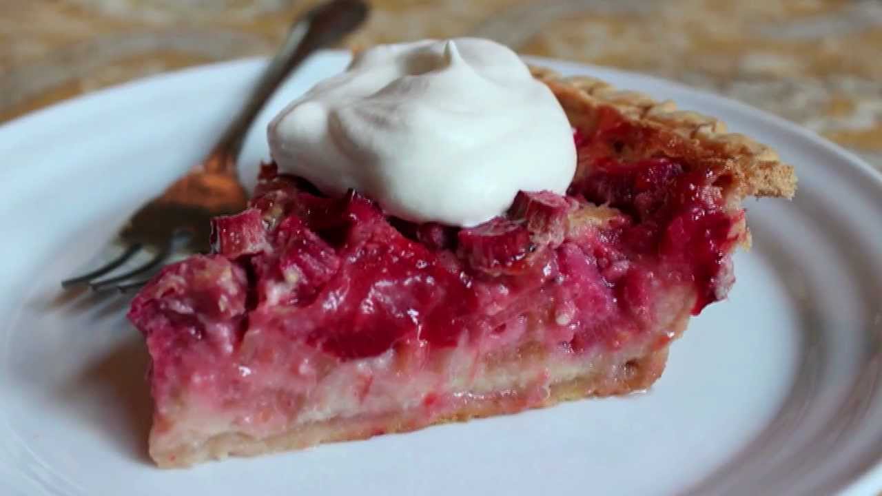 rhubarb custard pie recipe