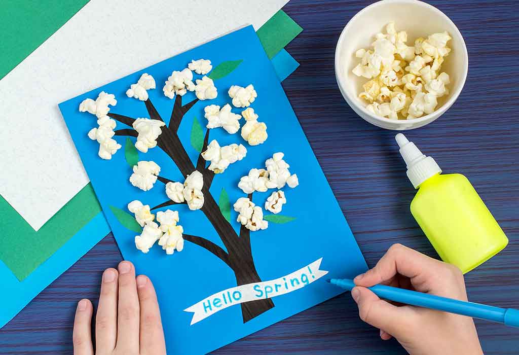 artisanat sur le thème du printemps
