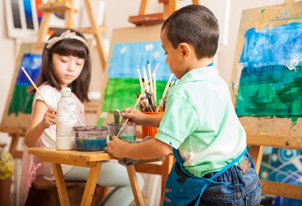 Enfants peinture