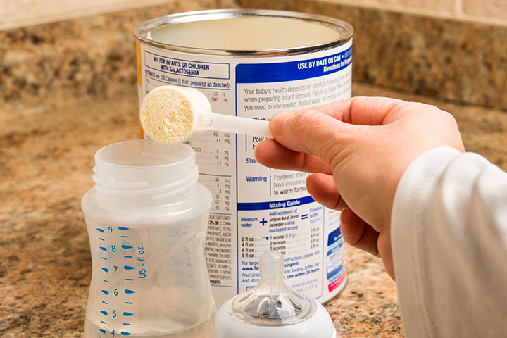 Préparation pour bébé au lait
