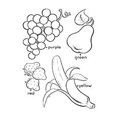 Fruits d'été à colorier