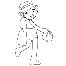 Feuilles de travail de coloriage de maillot de bain d'été pour enfants