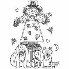 Les 35 meilleures pages à colorier d'automne que votre enfant adorera colorier 46 Coloriage de CB Halloween pendant l'automne