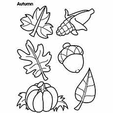 Les 35 meilleures pages à colorier d'automne que votre enfant adorera colorier 56 Feuille de coloriage de fruits d'automne