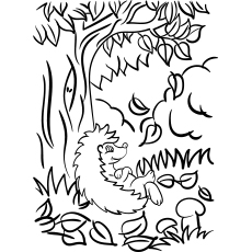 Les 35 meilleures pages à colorier d'automne que votre enfant adorera colorier 69 Coloriage des feuilles d'automne tombant de l'arbre