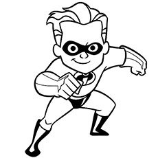 Coloriages Dash Parr anticipant quelque chose