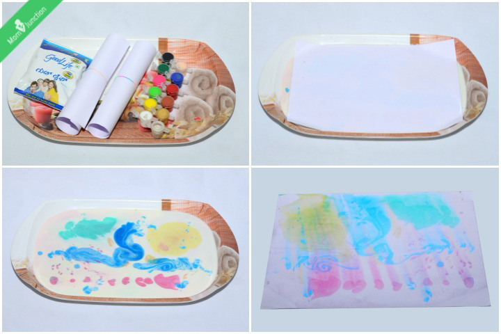 Papier de lait marbré