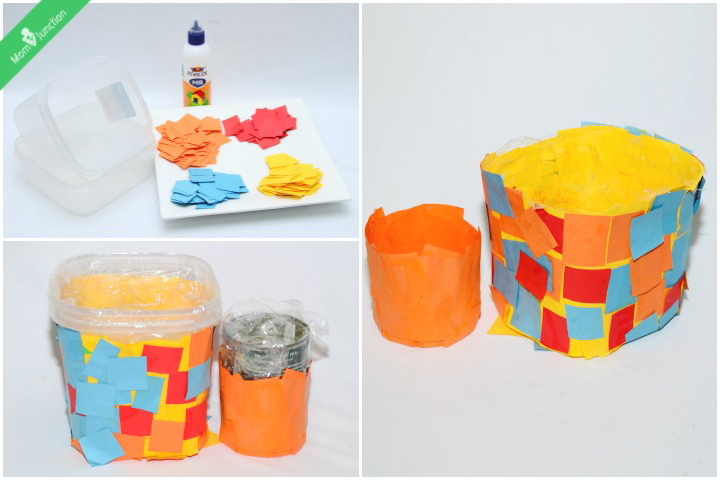 Pots en papier mâché