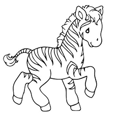 Coloriage de zèbre