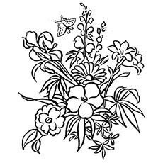 Les fleurs de printemps sont belles à colorier