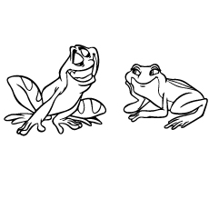 Naveen et Tiana comme des grenouilles
