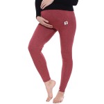 Simplicité Fit Leggings de maternité stretch sur bosse Grossesse Rouge