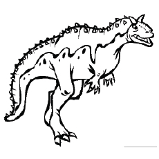 35 coloriages uniques de dinosaures que votre enfant adorera 42 Coloriages Carnotaurus