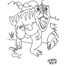 35 coloriages uniques de dinosaures que votre enfant adorera 47 Coloriage dinosaure dit bonjour