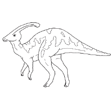 35 coloriages uniques de dinosaures que votre enfant adorera 50 Coloriage de Dinosaure Parasaurolophus à imprimer