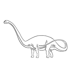 35 coloriages uniques de dinosaures que votre enfant adorera 68 Feuille de coloriage Drachiosaurus pour enfants