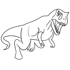 35 coloriages uniques de dinosaures que votre enfant adorera 71 Feuille de coloriage imprimable dinosaure théropode