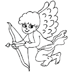 Coloriage de Cupidon