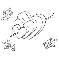 Coloriage de coeurs