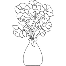 10 belles pages à colorier de lis pour votre petite fille 61 Coloriages Le bouquet de fleurs