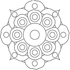 10 belles pages à colorier de lis pour votre petite fille 63 Coloriage Mandala Fleur