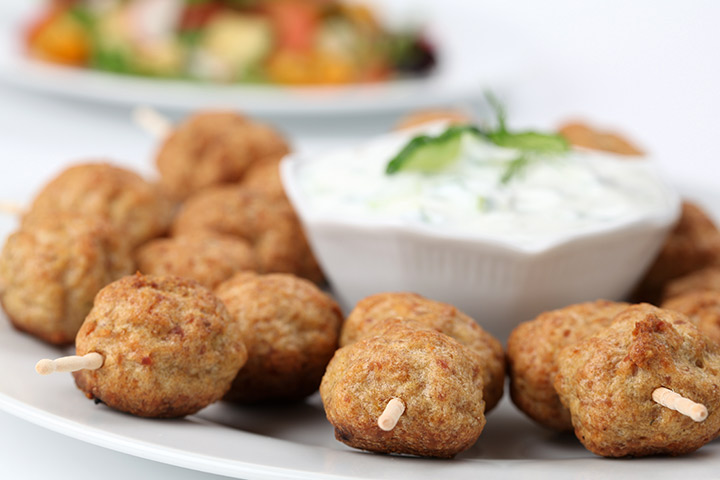 Kebab de dinde avec sauce