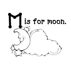 Top 10 des coloriages de lune pour votre enfant 21 Le-M-est-pour-la-lune