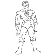 Coloriages de Lanterne verte - John Stewart