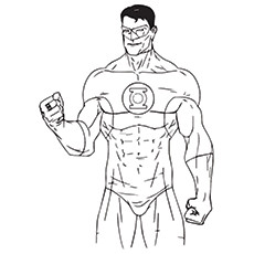 Coloriages Lanterne Verte - Guy Gardner